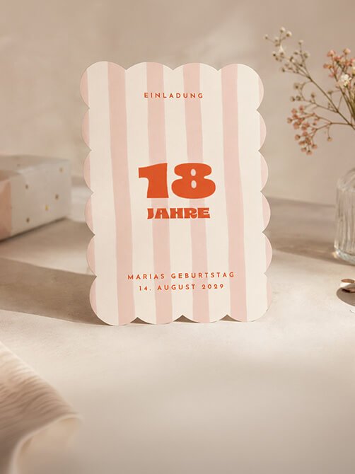 Einladungskarten 18. Geburtstag