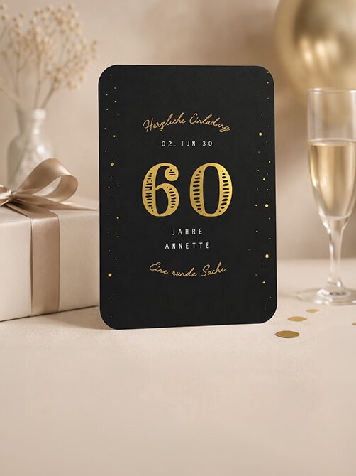 Einladungskarten 60. Geburtstag