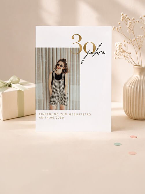 Einladungskarten 30. Geburtstag