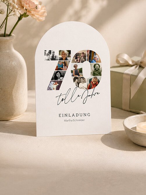 Einladungskarten 70. Geburtstag