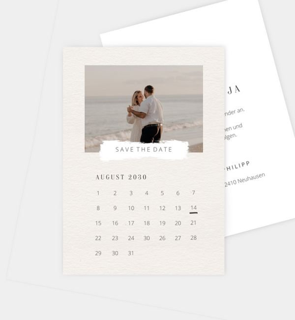 Postkarte hoch