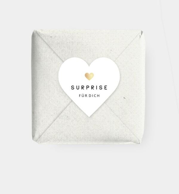 Geschenkaufkleber Herz