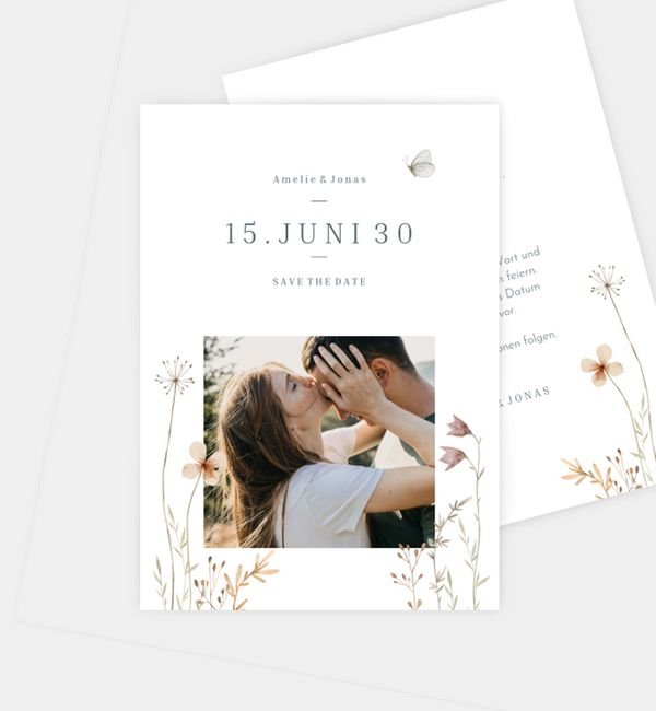 Postkarte hoch