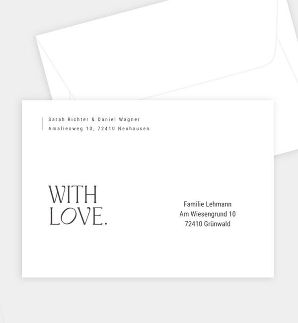 Briefumschlag gerade