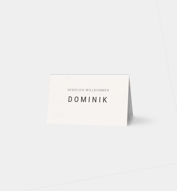 Tischklappkarte quer, horizontale Faltung