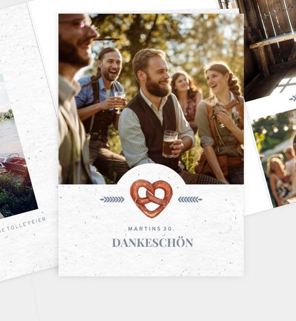 Doppel-Klappkarte hoch