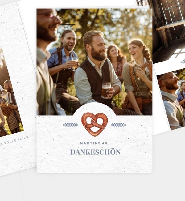 Doppel-Klappkarte hoch