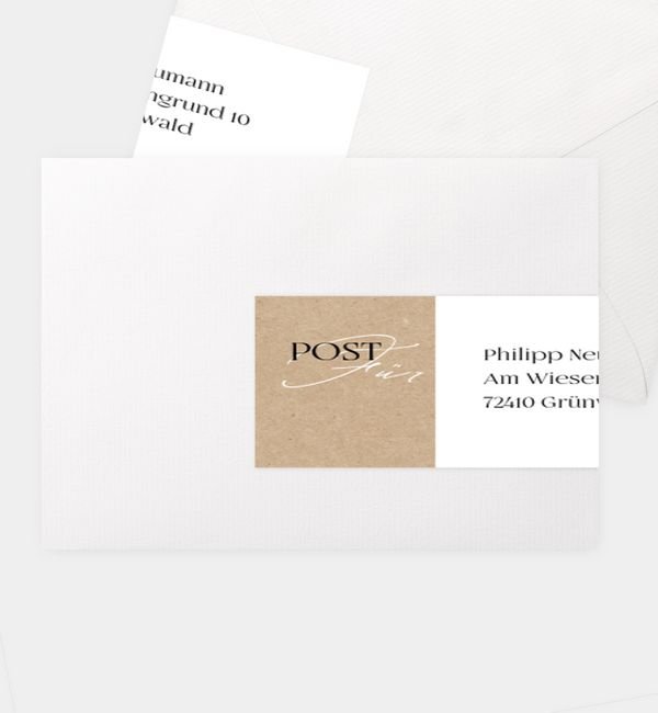 Kombi-Adressaufkleber