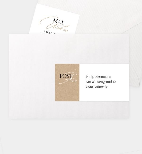 Kombi-Adressaufkleber