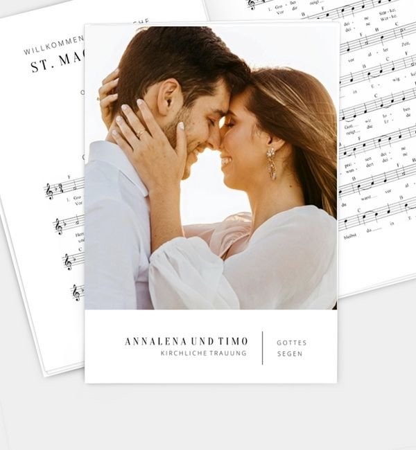 Klappkarte hoch mit Einleger 8-seitig