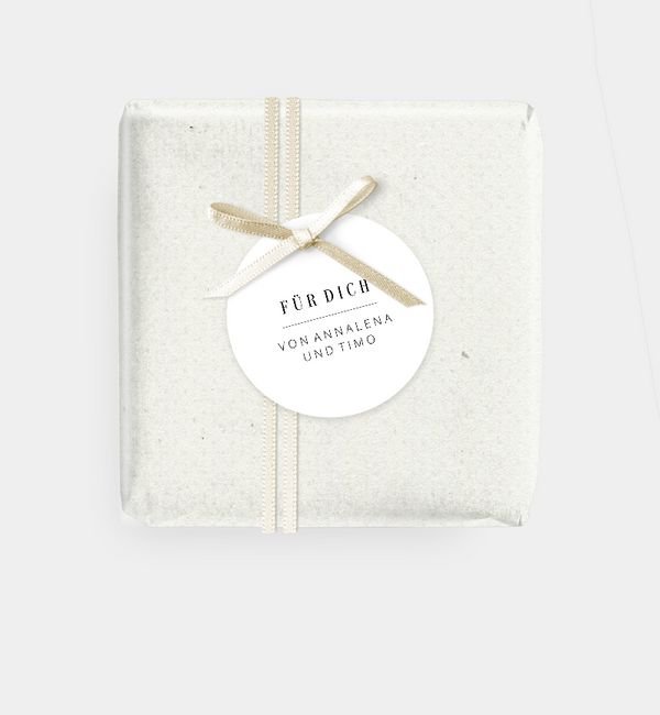 Geschenkanhänger rund