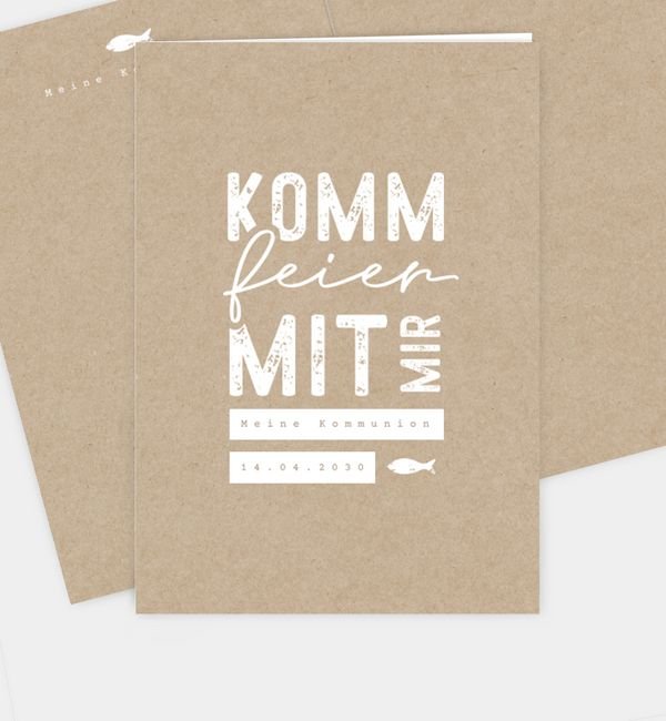 Klappkarte hoch