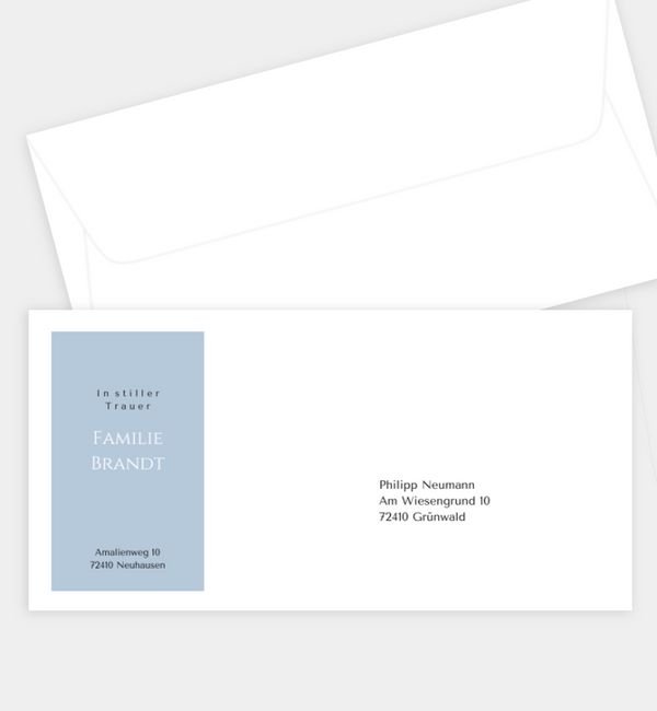 Briefumschlag gerade