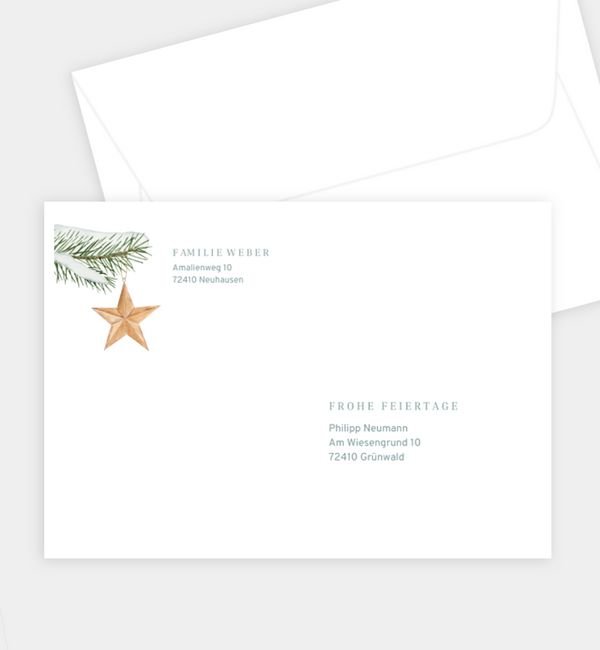 Briefumschlag gerade