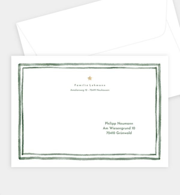 Briefumschlag gerade