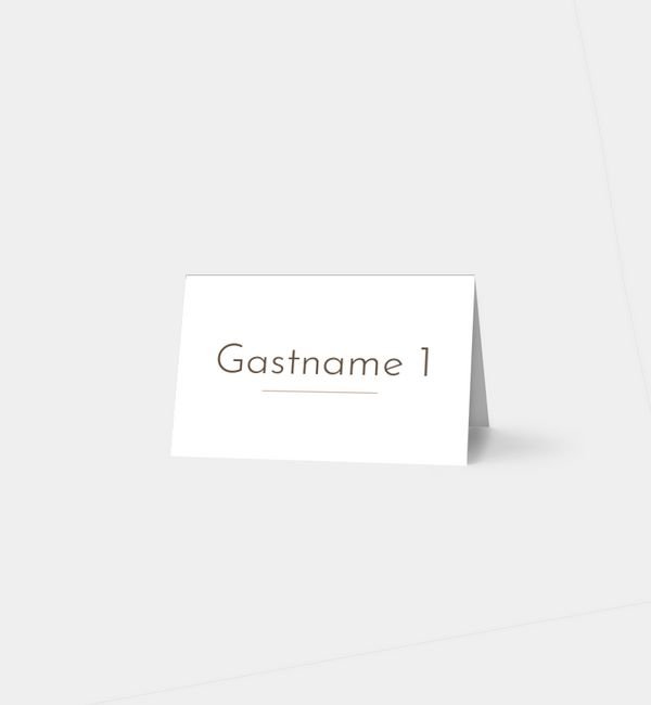 Tischklappkarte quer, horizontale Faltung