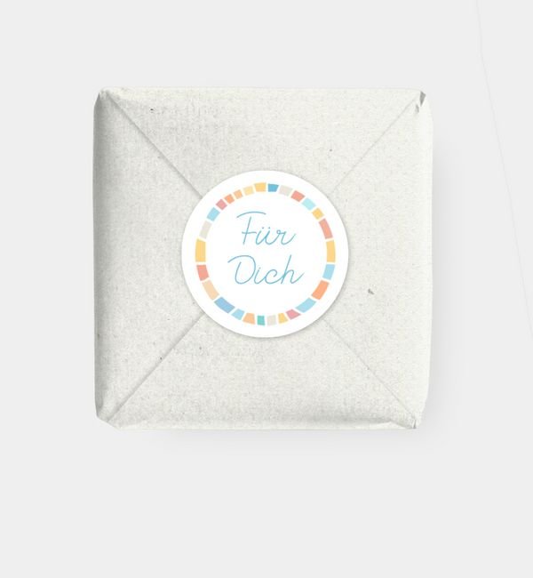 Geschenkaufkleber rund