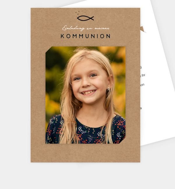 Postkarte mit Einsteckpolaroid