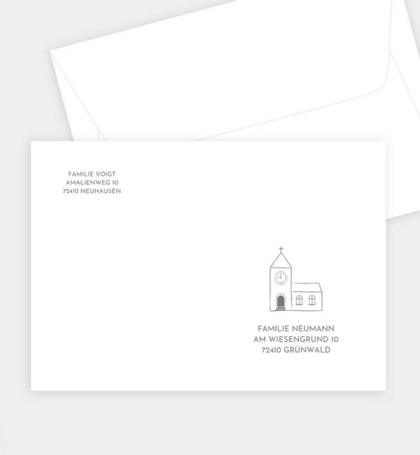 Briefumschlag gerade