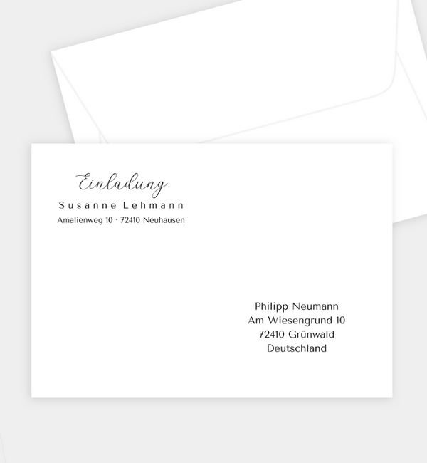 Briefumschlag gerade