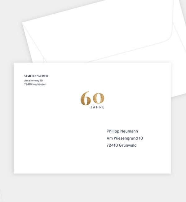 Briefumschlag gerade