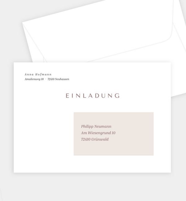 Briefumschlag gerade