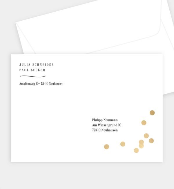 Briefumschlag gerade