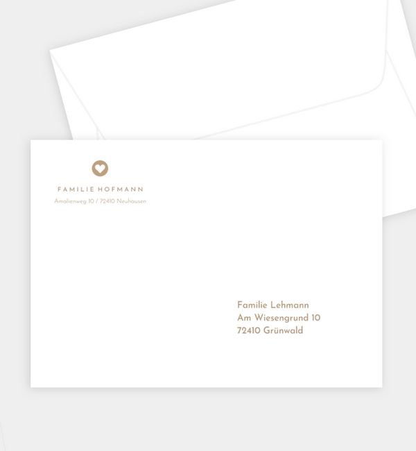 Briefumschlag gerade