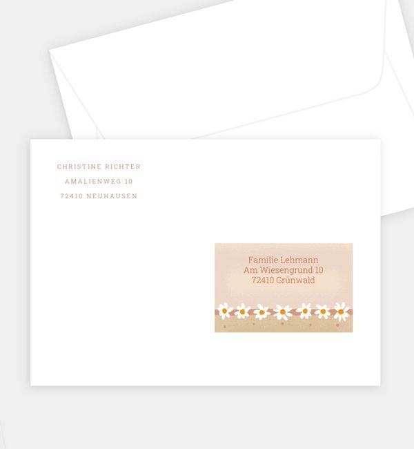 Briefumschlag gerade