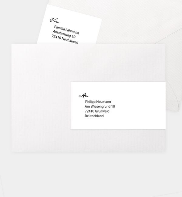 Kombi-Adressaufkleber