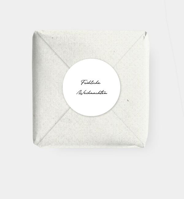 Geschenkaufkleber rund