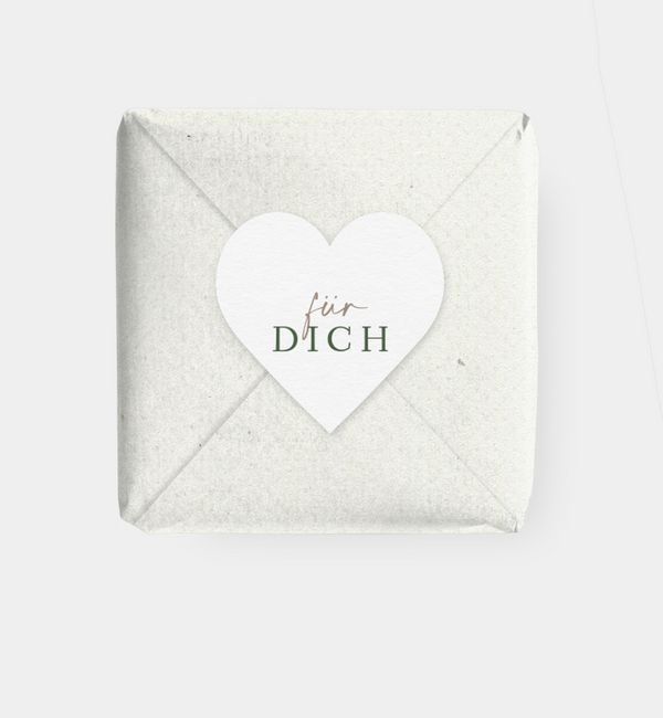 Geschenkaufkleber Herz