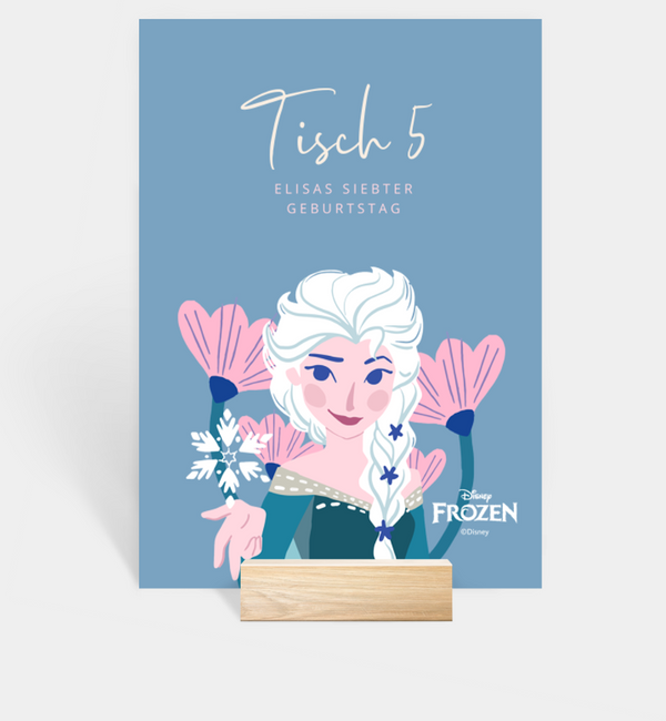 Tischnummern-Karte hoch