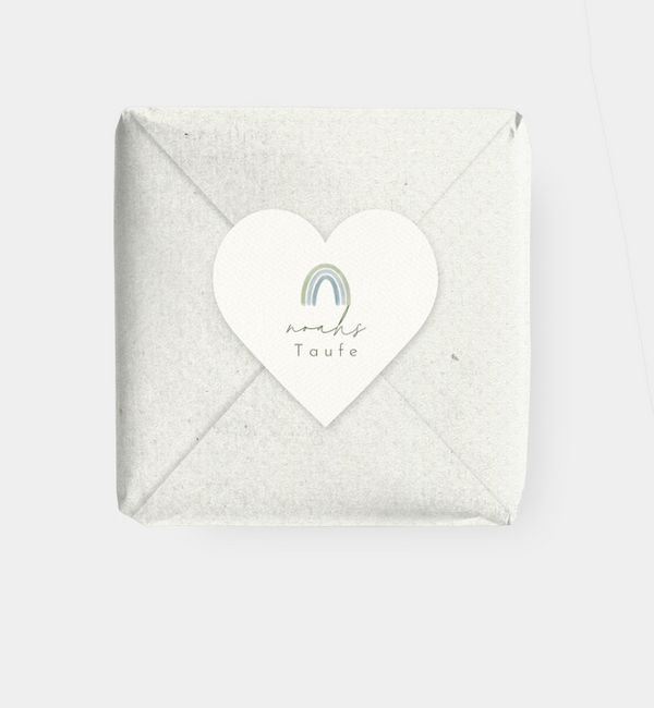 Geschenkaufkleber Herz