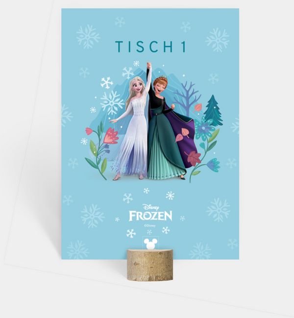 Tischnummern-Karte hoch