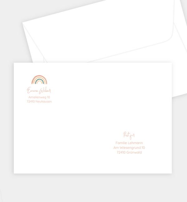 Briefumschlag gerade