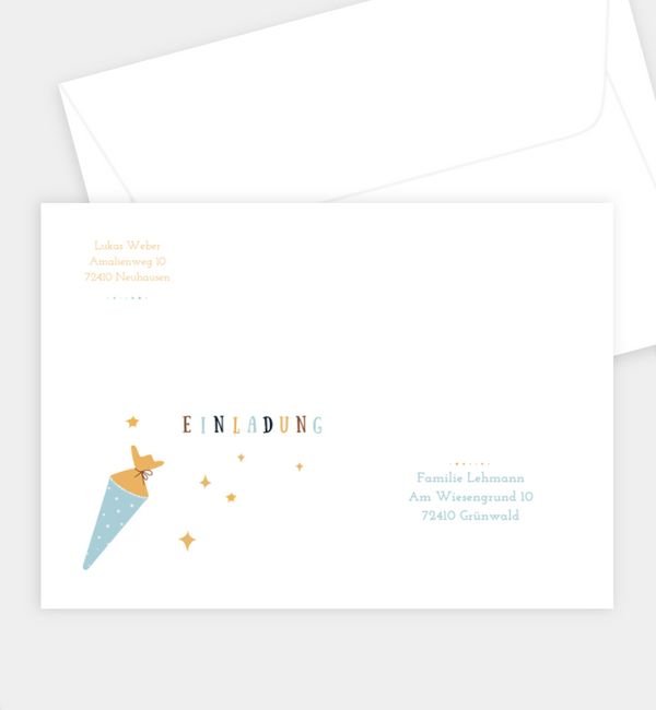 Briefumschlag gerade