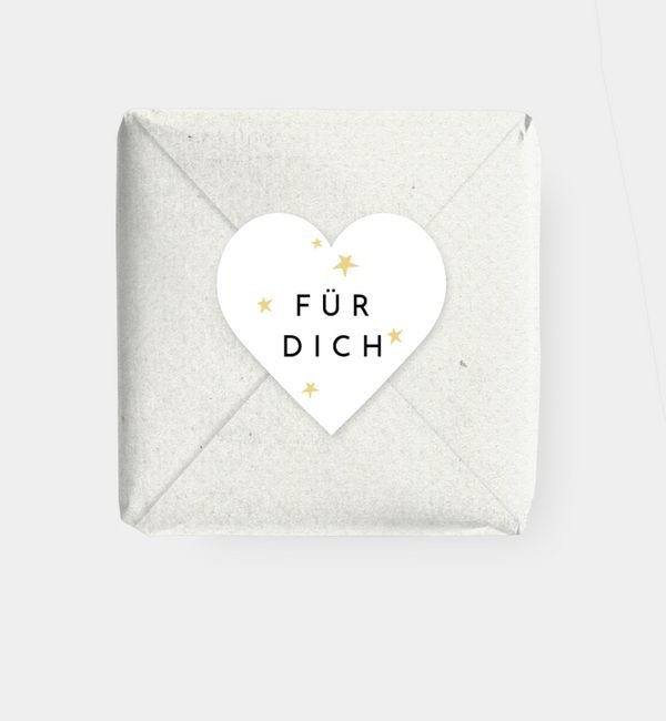 Geschenkaufkleber Herz