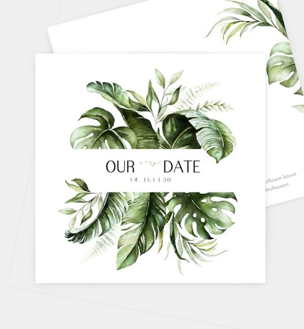 Postkarte quadratisch