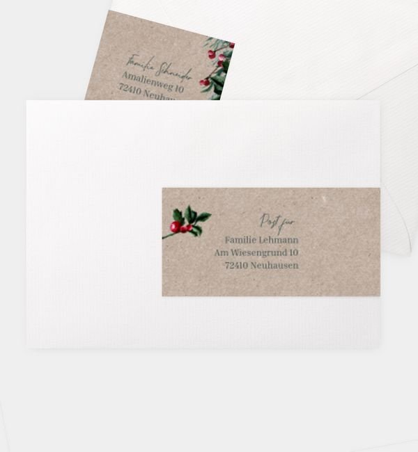 Kombi-Adressaufkleber