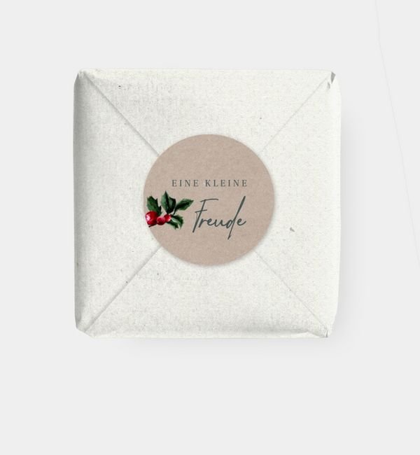 Geschenkaufkleber rund