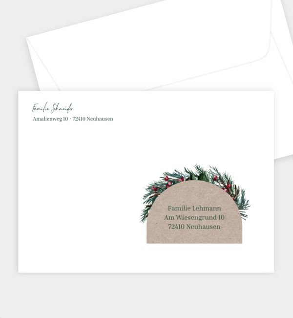 Briefumschlag gerade