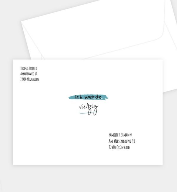 Briefumschlag gerade