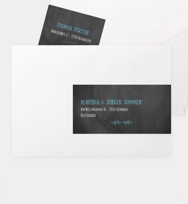 Kombi-Adressaufkleber