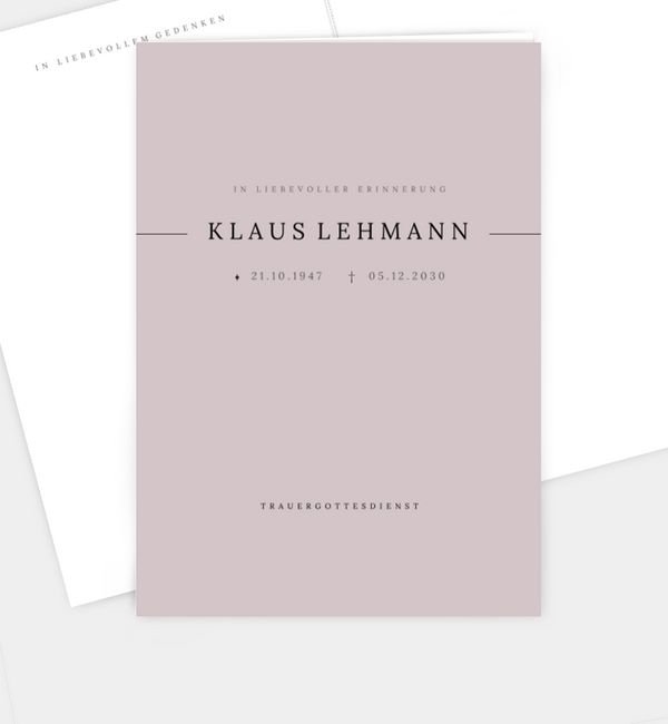 Klappkarte hoch