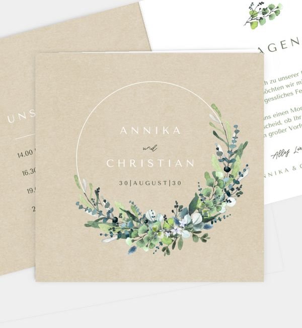 Klappkarte quadratisch