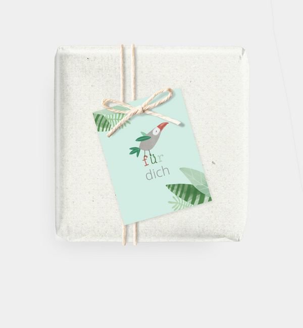 Geschenkanhänger rechteckig