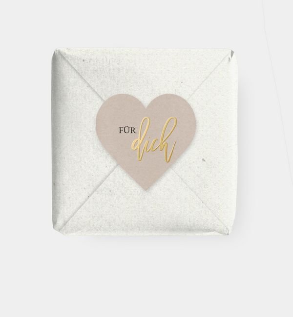 Geschenkaufkleber Herz