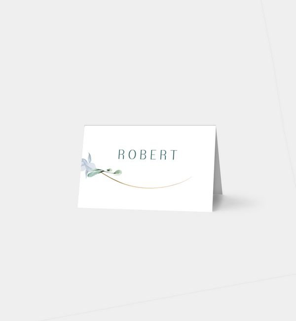 Tischklappkarte quer, horizontale Faltung