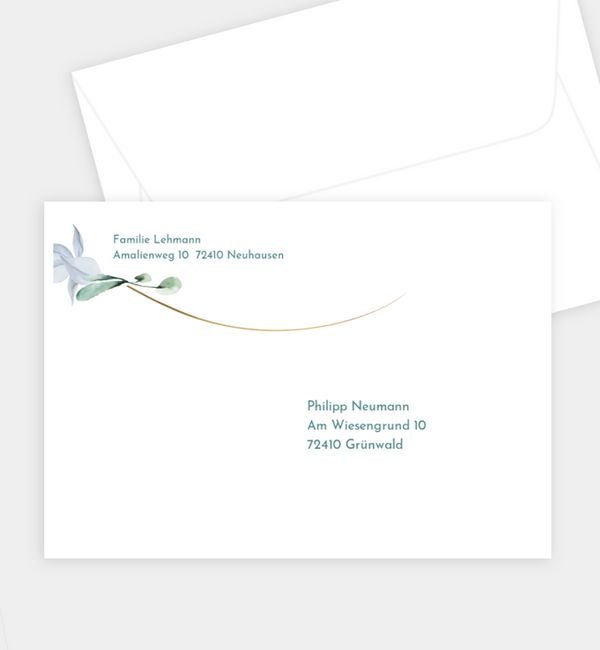 Briefumschlag gerade